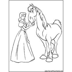 Dibujo para colorear: Cinderella (Películas de animación) #129500 - Dibujos para Colorear e Imprimir Gratis