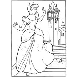 Dibujo para colorear: Cinderella (Películas de animación) #129508 - Dibujos para Colorear e Imprimir Gratis