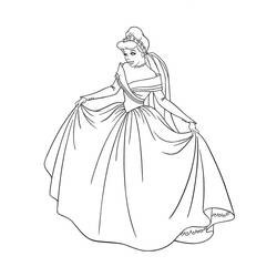Dibujo para colorear: Cinderella (Películas de animación) #129511 - Dibujos para Colorear e Imprimir Gratis