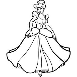 Dibujo para colorear: Cinderella (Películas de animación) #129512 - Dibujos para Colorear e Imprimir Gratis