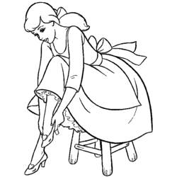 Dibujo para colorear: Cinderella (Películas de animación) #129516 - Dibujos para Colorear e Imprimir Gratis