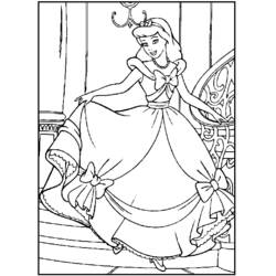Dibujo para colorear: Cinderella (Películas de animación) #129519 - Dibujos para Colorear e Imprimir Gratis