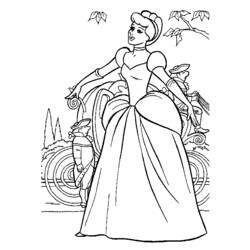Dibujo para colorear: Cinderella (Películas de animación) #129524 - Dibujos para Colorear e Imprimir Gratis