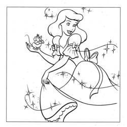 Dibujo para colorear: Cinderella (Películas de animación) #129526 - Dibujos para Colorear e Imprimir Gratis