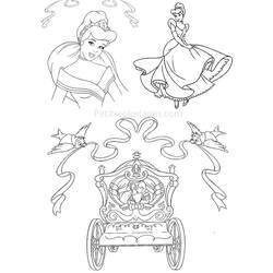 Dibujo para colorear: Cinderella (Películas de animación) #129538 - Dibujos para Colorear e Imprimir Gratis