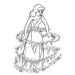 Dibujo para colorear: Cinderella (Películas de animación) #129541 - Dibujos para Colorear e Imprimir Gratis