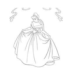 Dibujo para colorear: Cinderella (Películas de animación) #129547 - Dibujos para Colorear e Imprimir Gratis