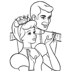 Dibujo para colorear: Cinderella (Películas de animación) #129550 - Dibujos para Colorear e Imprimir Gratis