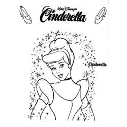 Dibujo para colorear: Cinderella (Películas de animación) #129555 - Dibujos para Colorear e Imprimir Gratis