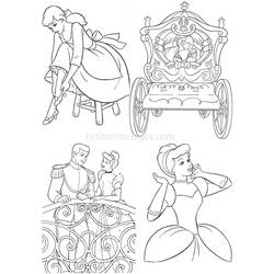 Dibujo para colorear: Cinderella (Películas de animación) #129564 - Dibujos para Colorear e Imprimir Gratis