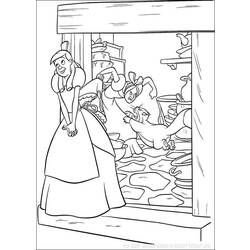 Dibujo para colorear: Cinderella (Películas de animación) #129565 - Dibujos para Colorear e Imprimir Gratis