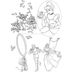 Dibujo para colorear: Cinderella (Películas de animación) #129569 - Dibujos para Colorear e Imprimir Gratis