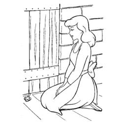 Dibujo para colorear: Cinderella (Películas de animación) #129603 - Dibujos para Colorear e Imprimir Gratis