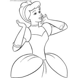 Dibujo para colorear: Cinderella (Películas de animación) #129625 - Dibujos para Colorear e Imprimir Gratis