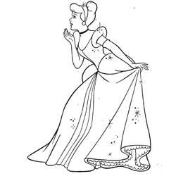 Dibujo para colorear: Cinderella (Películas de animación) #129642 - Dibujos para Colorear e Imprimir Gratis