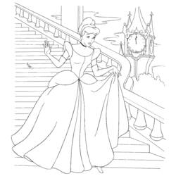 Dibujo para colorear: Cinderella (Películas de animación) #129645 - Dibujos para Colorear e Imprimir Gratis
