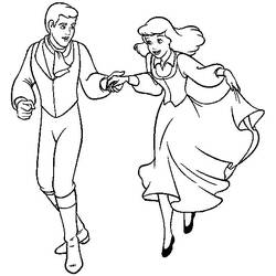 Dibujo para colorear: Cinderella (Películas de animación) #129646 - Dibujos para Colorear e Imprimir Gratis