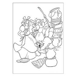 Dibujo para colorear: Cinderella (Películas de animación) #129652 - Dibujos para Colorear e Imprimir Gratis