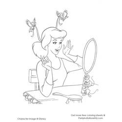 Dibujo para colorear: Cinderella (Películas de animación) #129664 - Dibujos para Colorear e Imprimir Gratis