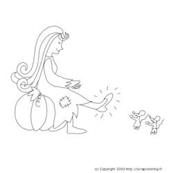 Dibujo para colorear: Cinderella (Películas de animación) #129672 - Dibujos para Colorear e Imprimir Gratis