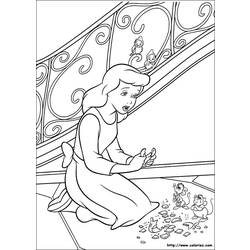 Dibujo para colorear: Cinderella (Películas de animación) #129675 - Dibujos para Colorear e Imprimir Gratis