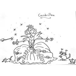 Dibujo para colorear: Cinderella (Películas de animación) #129678 - Dibujos para Colorear e Imprimir Gratis