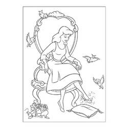 Dibujo para colorear: Cinderella (Películas de animación) #129712 - Dibujos para Colorear e Imprimir Gratis