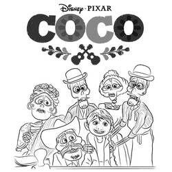 Dibujo para colorear: Coco Disney (Películas de Animación) #185268 - Dibujos para Colorear e Imprimir Gratis