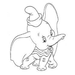 Dibujo para colorear: Dumbo (Películas de animación) #170556 - Dibujos para Colorear e Imprimir Gratis