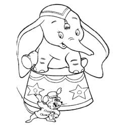 Dibujo para colorear: Dumbo (Películas de animación) #170563 - Dibujos para Colorear e Imprimir Gratis