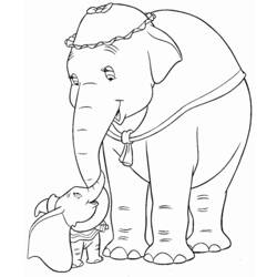 Dibujo para colorear: Dumbo (Películas de animación) #170569 - Dibujos para Colorear e Imprimir Gratis