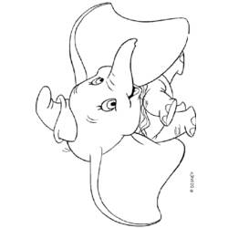 Dibujo para colorear: Dumbo (Películas de animación) #170572 - Dibujos para Colorear e Imprimir Gratis