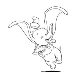Dibujo para colorear: Dumbo (Películas de animación) #170573 - Dibujos para Colorear e Imprimir Gratis