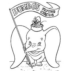 Dibujo para colorear: Dumbo (Películas de animación) #170575 - Dibujos para Colorear e Imprimir Gratis
