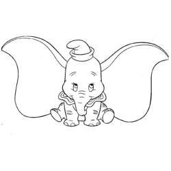 Dibujo para colorear: Dumbo (Películas de animación) #170579 - Dibujos para Colorear e Imprimir Gratis