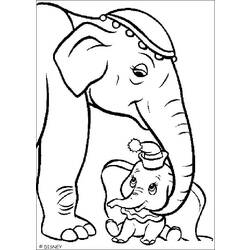 Dibujo para colorear: Dumbo (Películas de animación) #170595 - Dibujos para Colorear e Imprimir Gratis