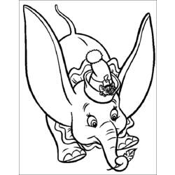 Dibujo para colorear: Dumbo (Películas de animación) #170602 - Dibujos para Colorear e Imprimir Gratis