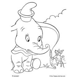 Dibujo para colorear: Dumbo (Películas de animación) #170603 - Dibujos para Colorear e Imprimir Gratis