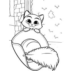 Dibujo para colorear: El Gato con Botas (Películas de Animación) #170612 - Dibujos para Colorear e Imprimir Gratis