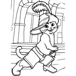 Dibujo para colorear: El Gato con Botas (Películas de Animación) #170616 - Dibujos para Colorear e Imprimir Gratis
