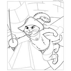 Dibujo para colorear: El Gato con Botas (Películas de Animación) #170617 - Dibujos para Colorear e Imprimir Gratis