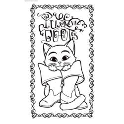 Dibujo para colorear: El Gato con Botas (Películas de Animación) #170625 - Dibujos para Colorear e Imprimir Gratis