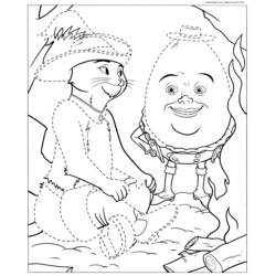 Dibujo para colorear: El Gato con Botas (Películas de Animación) #170650 - Dibujos para Colorear e Imprimir Gratis