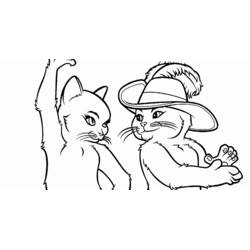 Dibujo para colorear: El Gato con Botas (Películas de Animación) #170651 - Dibujos para Colorear e Imprimir Gratis