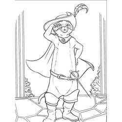 Dibujo para colorear: El Gato con Botas (Películas de Animación) #170652 - Dibujos para Colorear e Imprimir Gratis