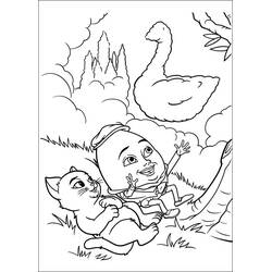 Dibujo para colorear: El Gato con Botas (Películas de Animación) #170663 - Dibujos para Colorear e Imprimir Gratis