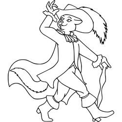 Dibujo para colorear: El Gato con Botas (Películas de Animación) #170668 - Dibujos para Colorear e Imprimir Gratis