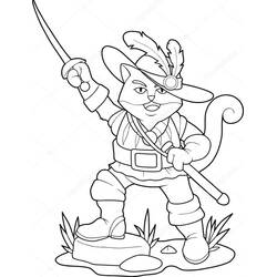 Dibujo para colorear: El Gato con Botas (Películas de Animación) #170677 - Dibujos para Colorear e Imprimir Gratis
