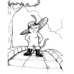 Dibujo para colorear: El Gato con Botas (Películas de Animación) #170678 - Dibujos para Colorear e Imprimir Gratis