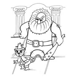Dibujo para colorear: El Gato con Botas (Películas de Animación) #170686 - Dibujos para Colorear e Imprimir Gratis